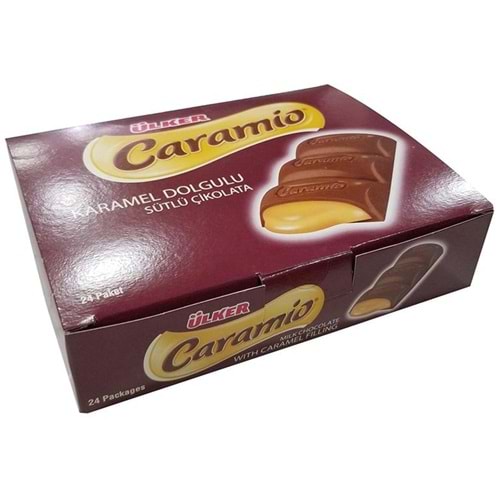 Ülker Caramio Karamel Dolgulu Sütlü Çikolata 32 gr. 24 lü Kutu