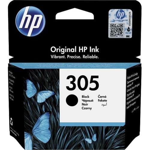 HP 305 Siyah Mürekkep Yazıcı Kartuşu 3YM61AE