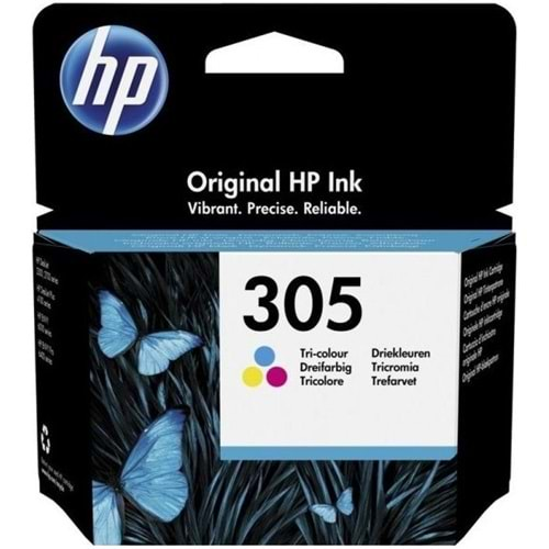 HP 305 Renkli Mürekkep Yazıcı Kartuşu 3YM60AE