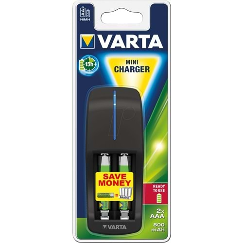 Varta Mini Charger Şarj Aleti Cihazı (2 Adet 800mAH Pil Dahil)