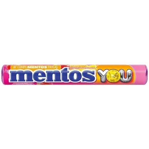 Mentos Çiğnenen Draje Şekerleme Meyve Aromalı 37,5 gr.