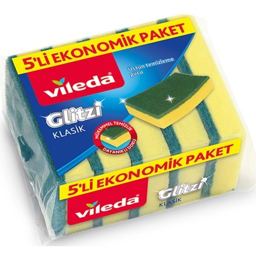 Vileda Glitzi Klasik 5 li Bulaşık Süngeri