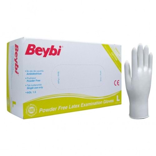 Beybi Lateks L Eldiven 100 lü Paket Pudrasız