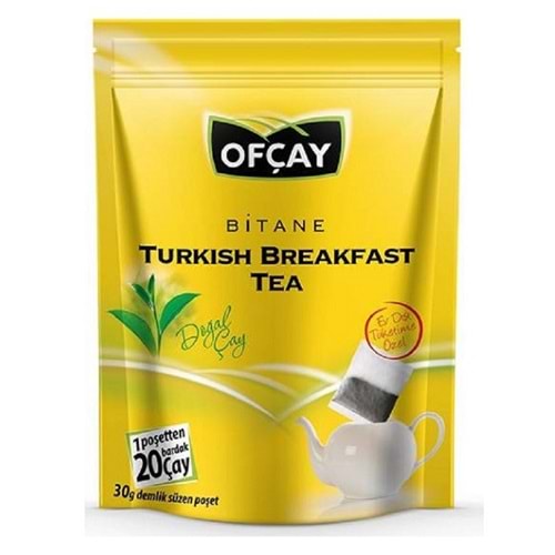 Ofçay Bitane Turkish Breakfast 30x30 gr. 900 gr. Poşet Demlik Çay