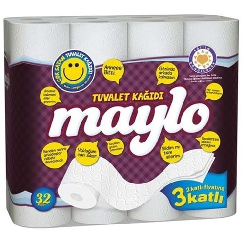 Maylo Tuvalet Kağıdı 3 Kat 32 li