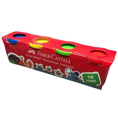 Faber Castel Oyun Hamuru 4 Renk 4x100 gr.