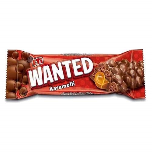 Eti Wanted Karamelli Çikolata 32 gr. Büyük Boy