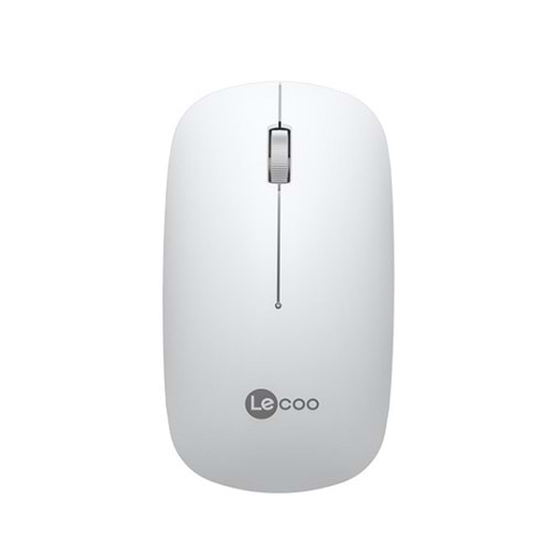 Lecoo Beyaz Sessiz Kablosuz Mouse WS214