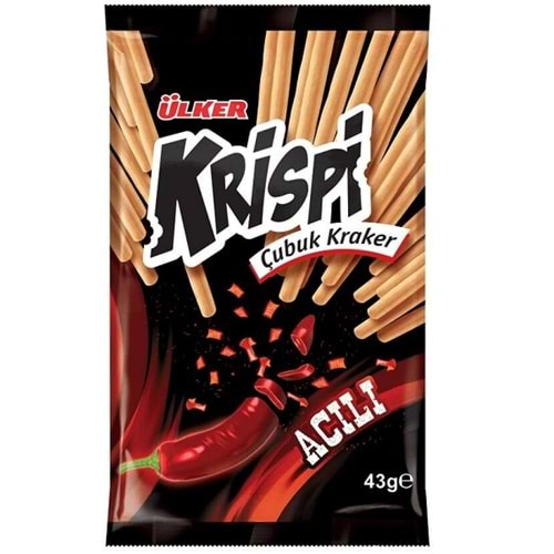 Krispi Acılı Çubuk Kraker 43 gr.