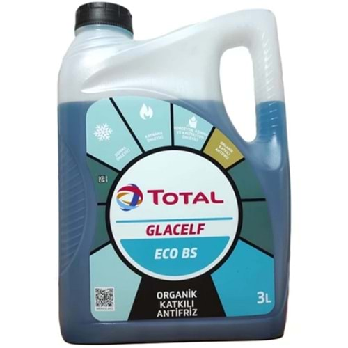 Total Glacelf Antifiriz Eco Bs Organik Katkılı Mavi 3 L