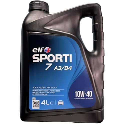 Elf Sporti 7 A3/B4 10W-40 4 Litre Motor Yağı