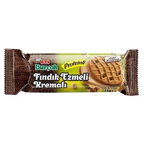 Eti Burçak Fındık Ezmeli Proteinli Bisküvi 158 gr.