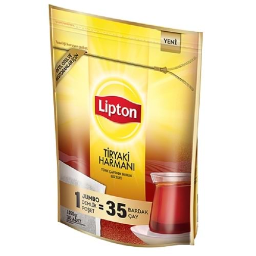 Lipton Demlik Süzen Poşet Çay Tiryaki Harmanı Jumbo 30 lu 35 gr.