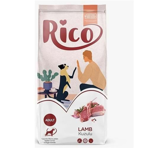 Rico Lamb Kuzulu Yetişkin Köpek Maması 15 Kg