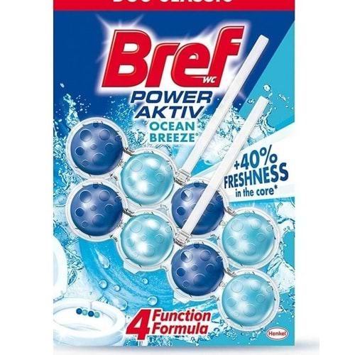 Bref Power Aktif Okyanus Klozet Temizlik Bloğu 2x50 gr