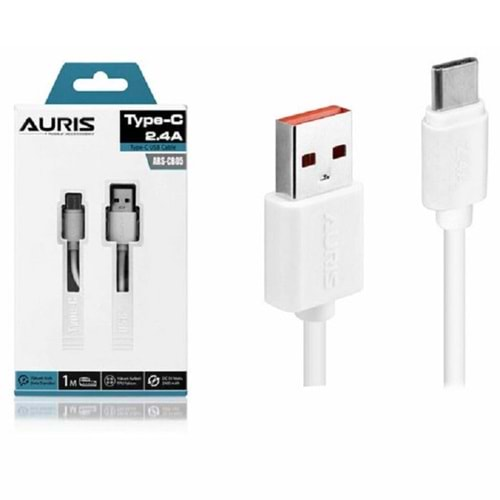 Auris Usb Type-C 2.2A Şarj Kablo 1mt ARS-CB05