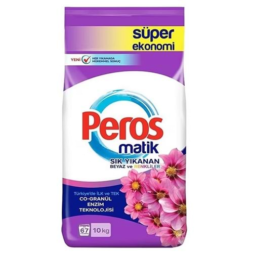 Peros Toz Deterjan 10 Kg Beyaz ve Renkliler Yıldız Çiçeği