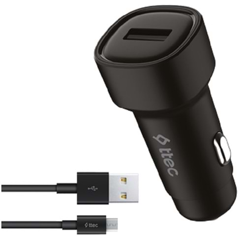 Ttec SmartCharger 2.4A Araç Şarj Aleti + Micro USB Kablo 2CKS30MS