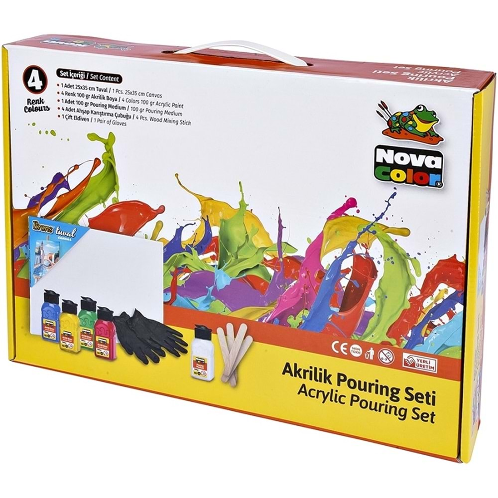 Nova Color Akrilik Pouring Seti Boys NC-2519