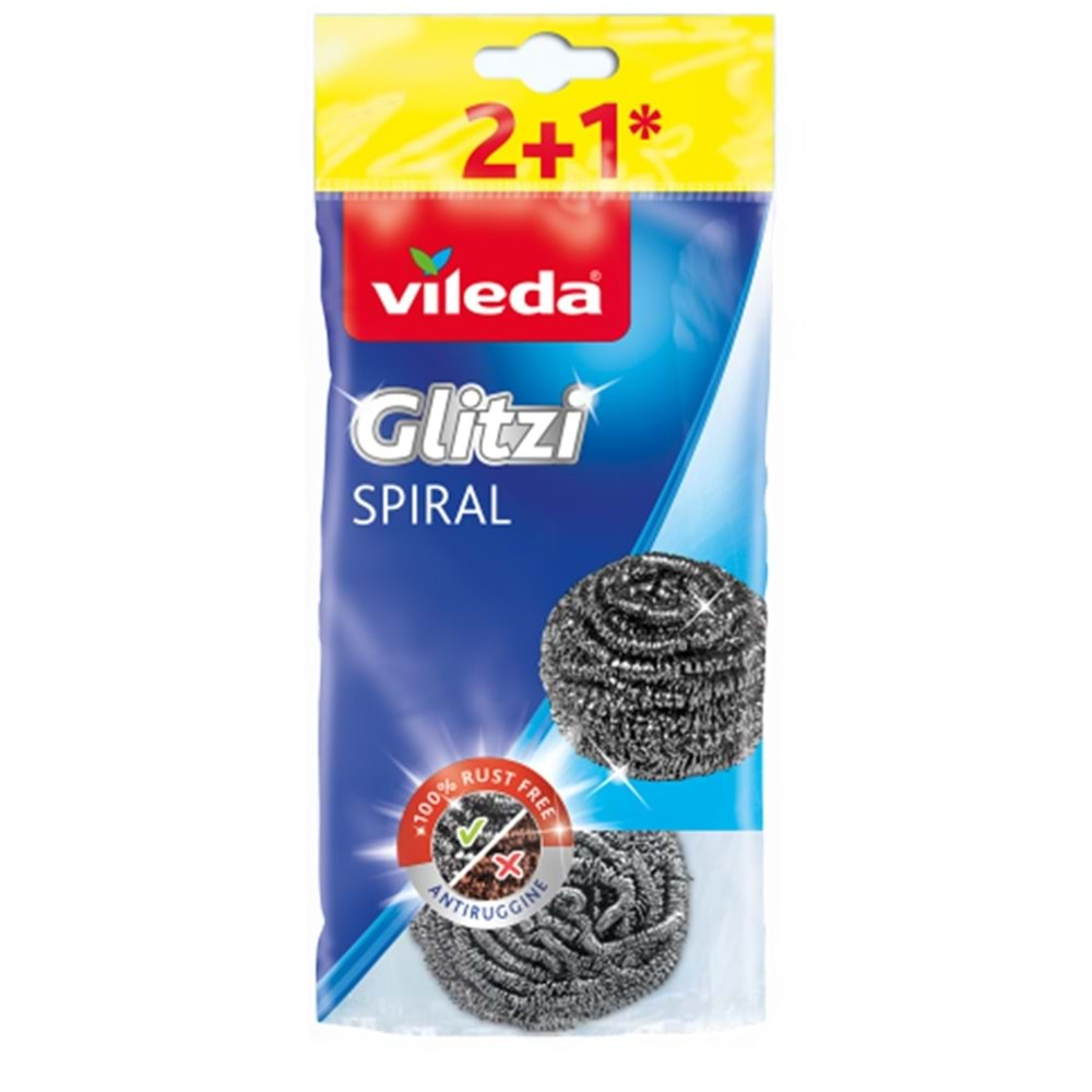 Vileda Glitzi Spiral 2+1 Bulaşık Teli