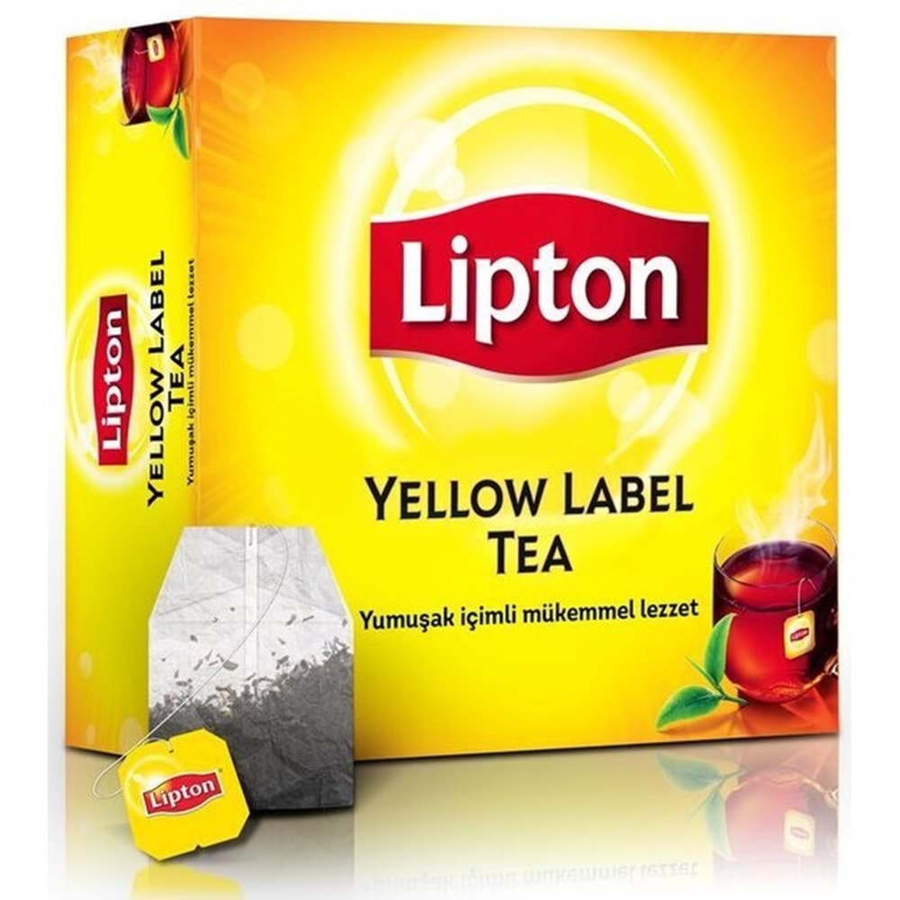 Lipton Süzen Bardak Poşet Siyah Çay Yellow 100 lü 200 gr.