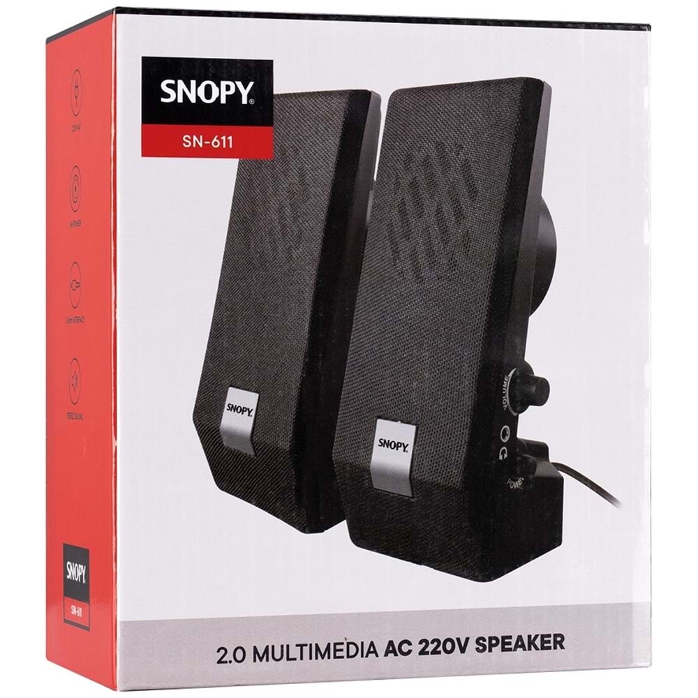 Snopy SN-611 2.0 3w-2 Speaker Hoparlör