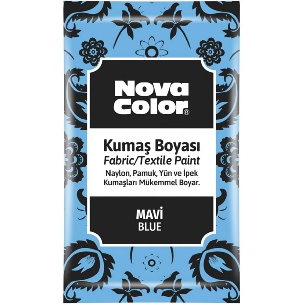 Nova Color Kumaş Boyası Toz Mavi 12 gr.