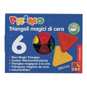 Primo Üçgen Sihirli Mum Boya 6 Renk