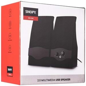 Snopy Sn-84 2.0 Siyah Usb Speaker Hoparlör