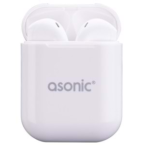 Airpods Beyaz Mikrofonlu Kulaklık Asonic Tws130