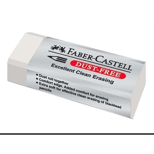 Faber Castell 1871-20 Dust-Free Beyaz Büyük Silgi