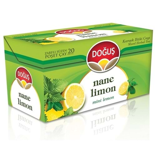 Doğuş Nane Limon Bitki Çayı Süzen Poşet 20x2 gr