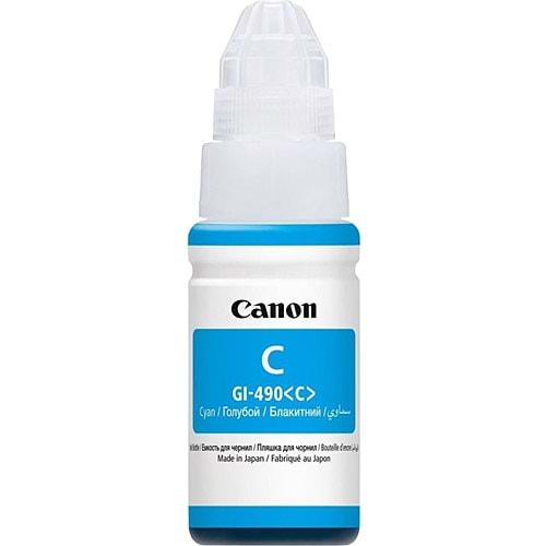 Canon GI-490C Orijinal Cyan Mürekkep 70 ml
