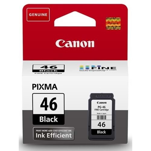 Canon Pixma E404/E464/E484 (PG-46) Siyah Kartuş Orijinal