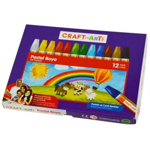 Craft and Arts 12 Renk Pastel Boya U1812