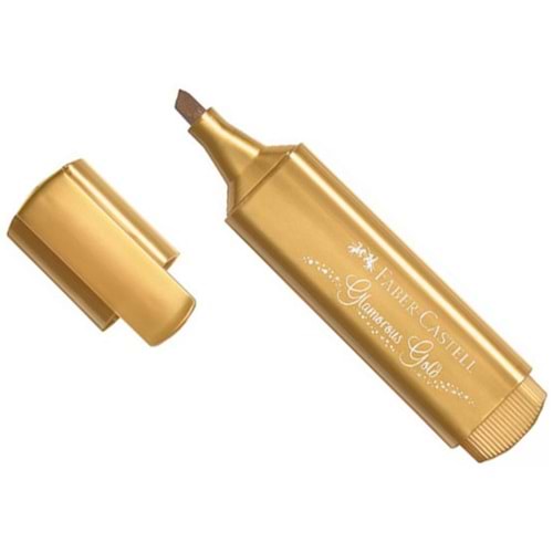 Faber Castell 46 Fosforlu Kalem Metalik Gold (Altın)
