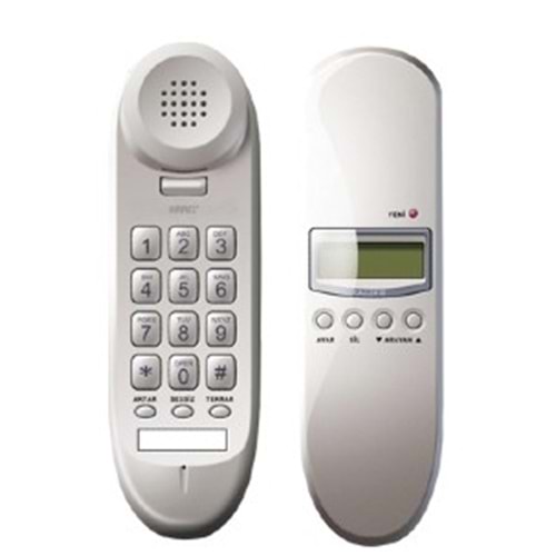 Karel TM902 Beyaz Duvar Tipi Telefonu