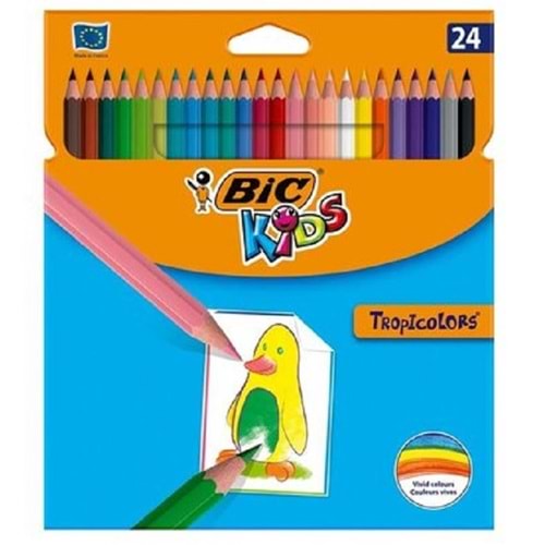 Bic Kids Tropicolors Kuru Boya Kalemi 24 Renk