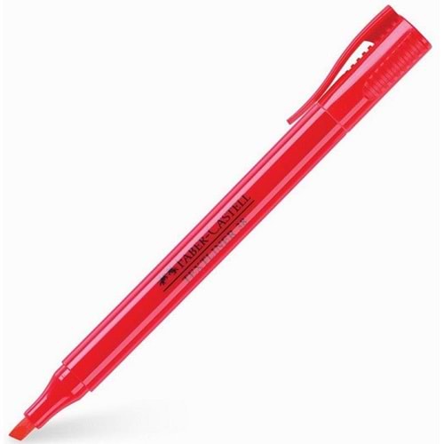 Faber Castell 38 Fosforlu Kalem Kırmızı 157721