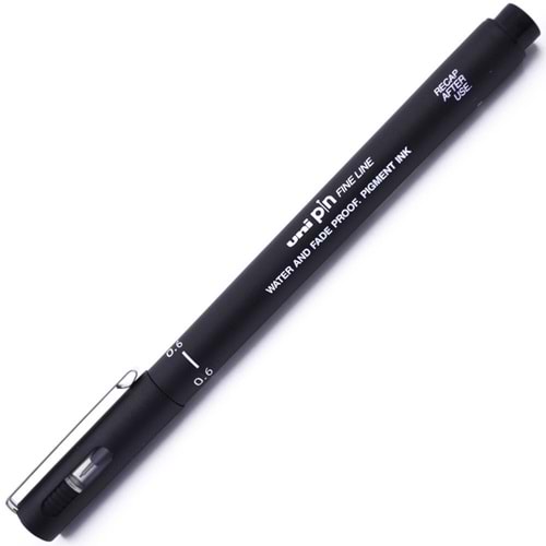 Uni-Ball Pin Fine Line Teknik Çizim Kalemi 0.6 mm Siyah