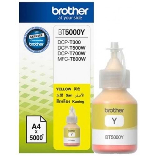 Brother BT5000Y Orijinal Yazıcı Mürekkebi 48.8 ml. Yellow